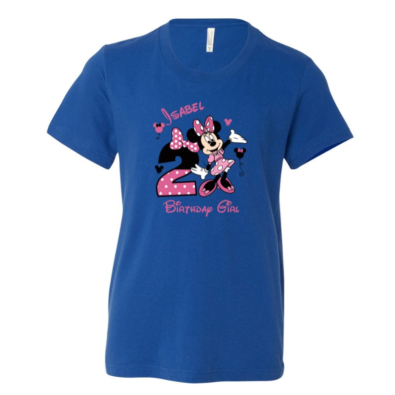 Kids Unisex Tshirt For Birthday Mini Mouse