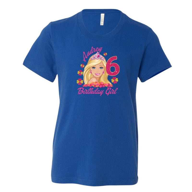 Kids Unisex Tshirt For Birthday Barbie