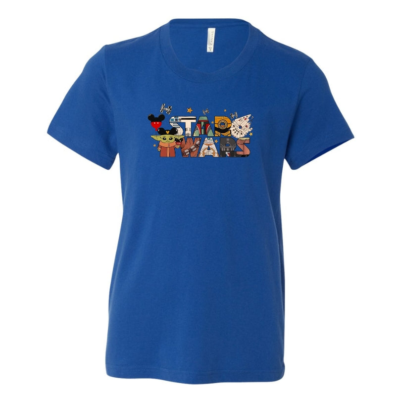 Kids Unisex Tshirt For Disney Star wars