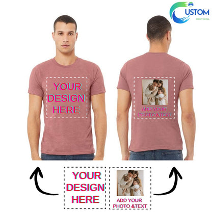 Customize Bella Canvas Tee with your own Photo, Logo or Text