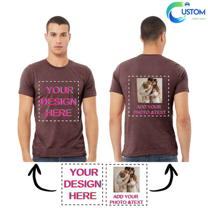 Customize Bella Canvas Tee with your own Photo, Logo or Text