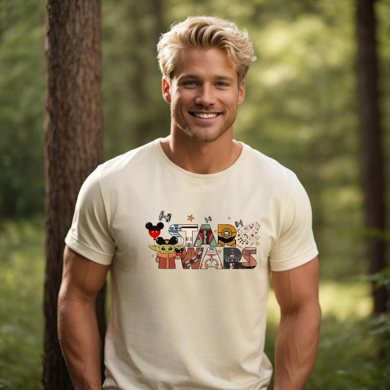 Adult Unisex Tshirt For Disney Star Wars