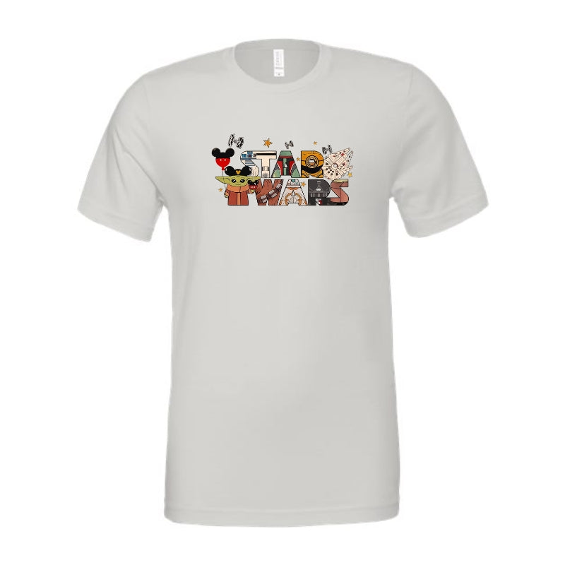 Adult Unisex Tshirt For Disney Star Wars