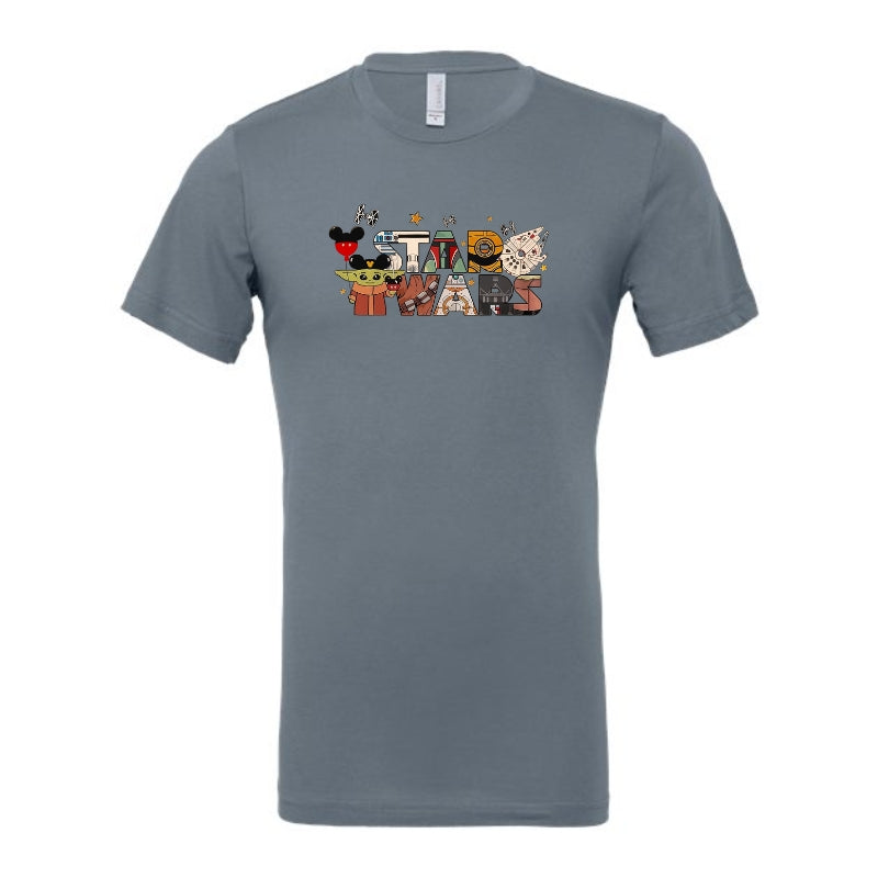 Adult Unisex Tshirt For Disney Star Wars