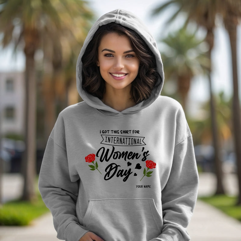 Adult  Unisex Hoodie For Women's Day