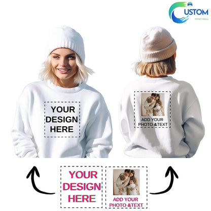 Customize Gildan  Sweatshirt with your own Photo, Logo or Text