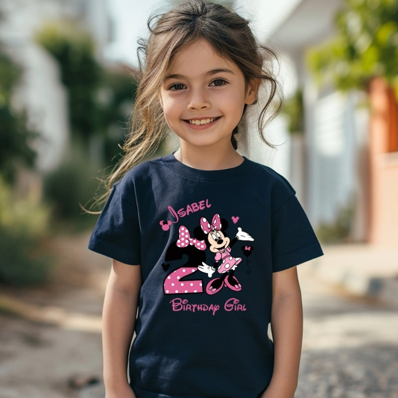 Kids Unisex Tshirt For Birthday Mini Mouse