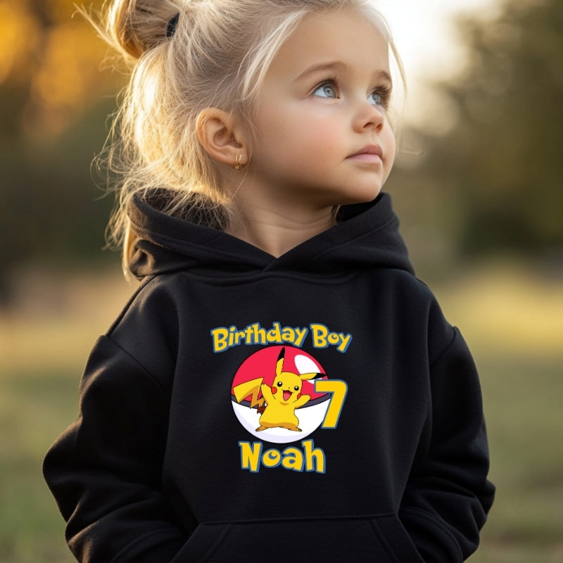 Kids Unisex Hoodie For Birthday Pokemon