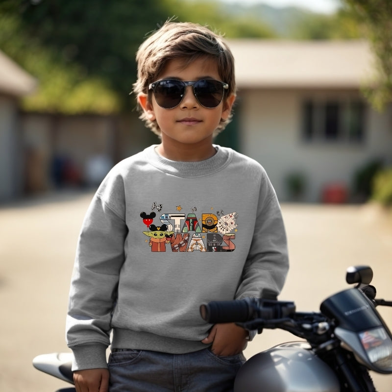 Kids Unisex Sweatshirt For Disney Star Wars