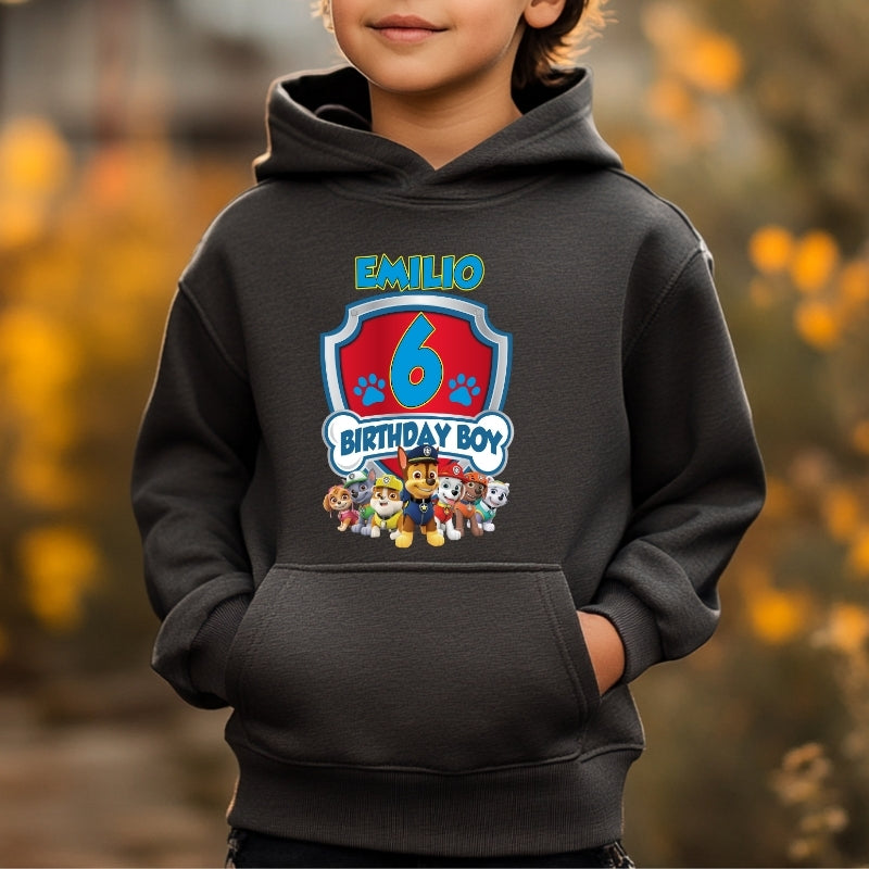 Kids Unisex Hoodie For Birthday Patrol