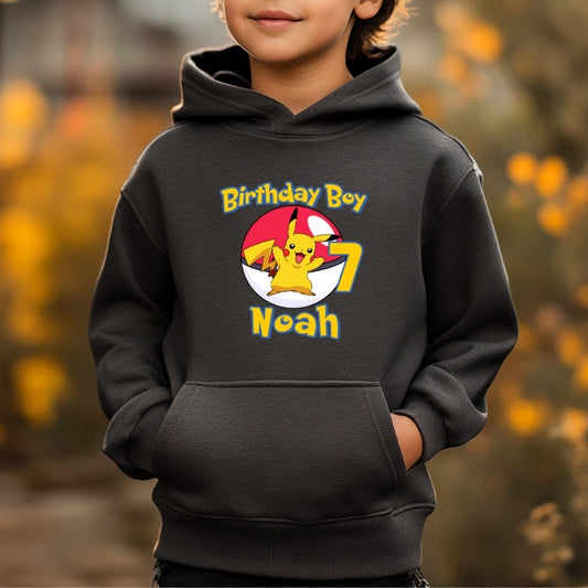 Kids Unisex Hoodie For Birthday Pokemon