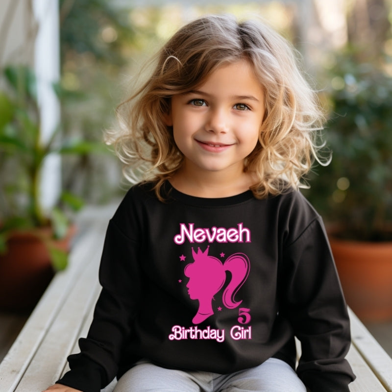 Kids Unisex Sweatshirt For  Birthday Barbie