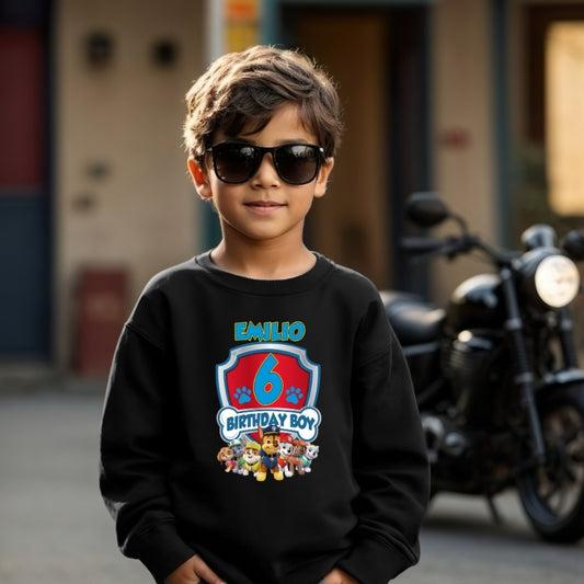 Kids Unisex Sweatshirt For Birthday Patrol