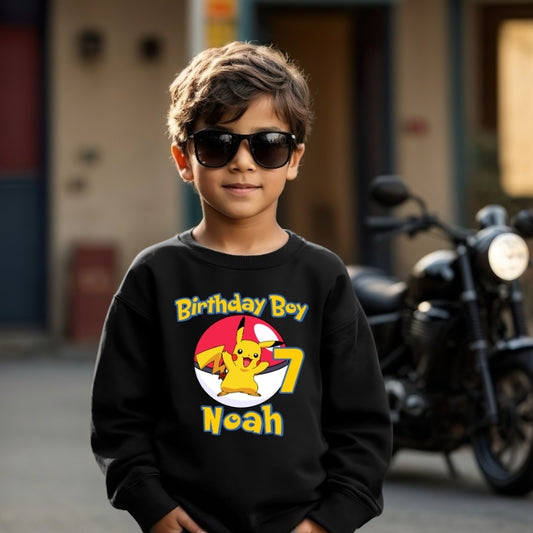 Kids Unisex Sweatshirt For Birthday Pokemon