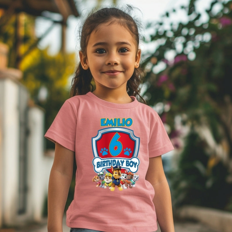 Kids Unisex Tshirt For Birthday Patrol