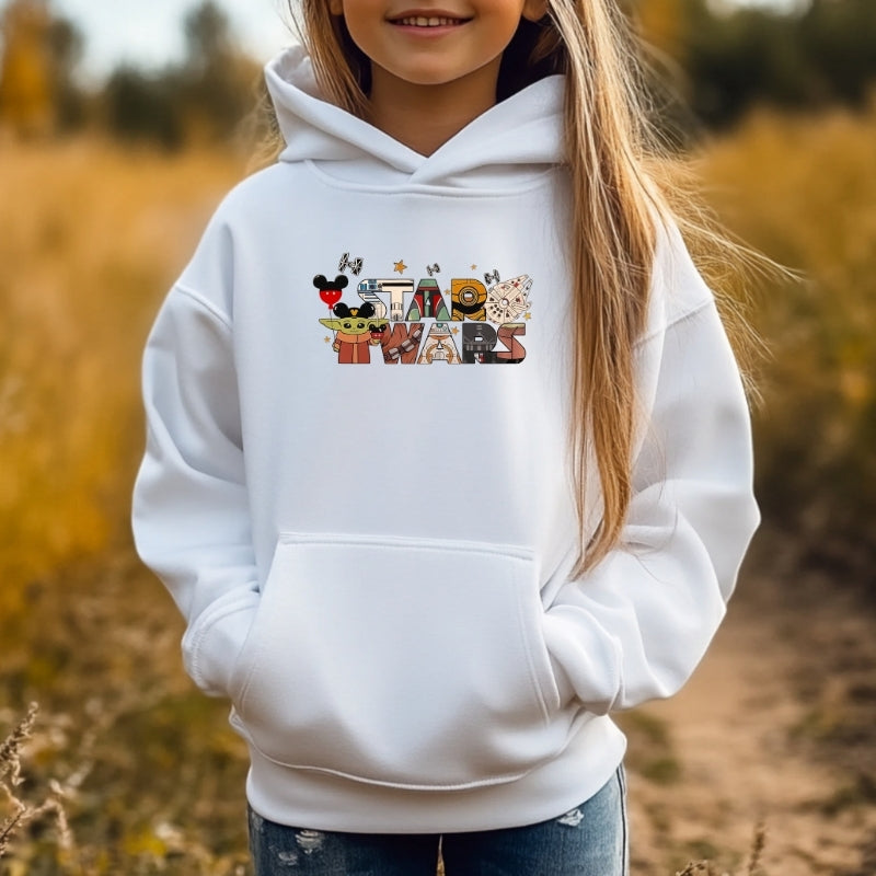 Kids Unisex Hoodie For Disney Star Wars