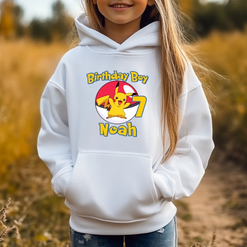 Kids Unisex Hoodie For Birthday Pokemon