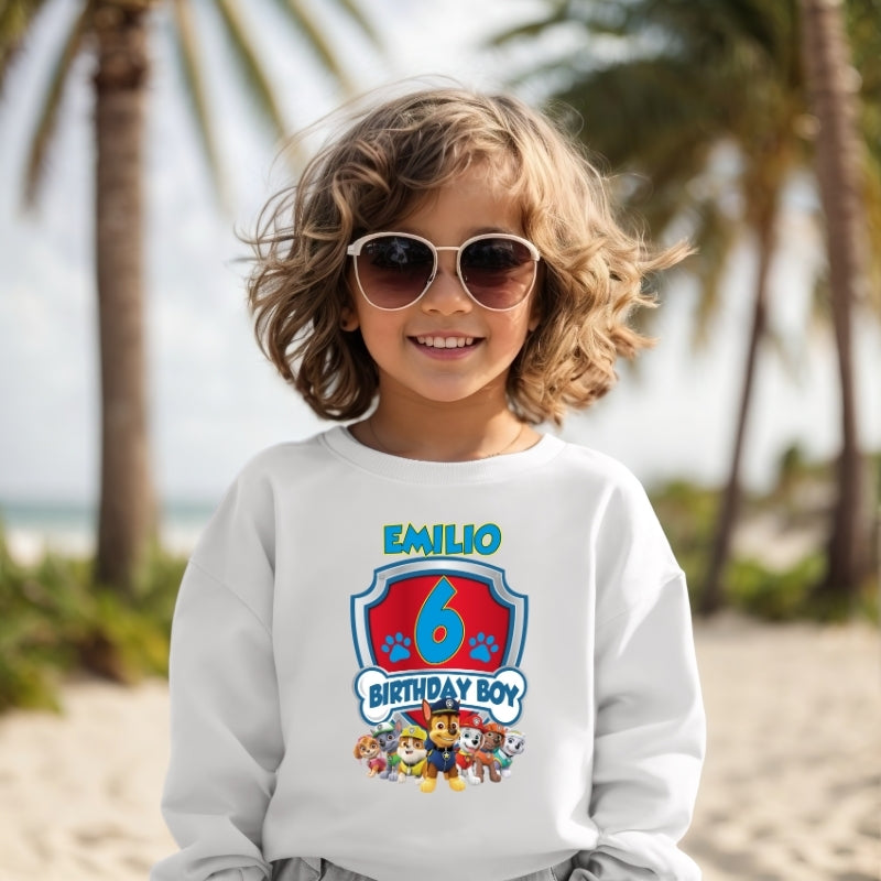 Kids Unisex Sweatshirt For Birthday Patrol