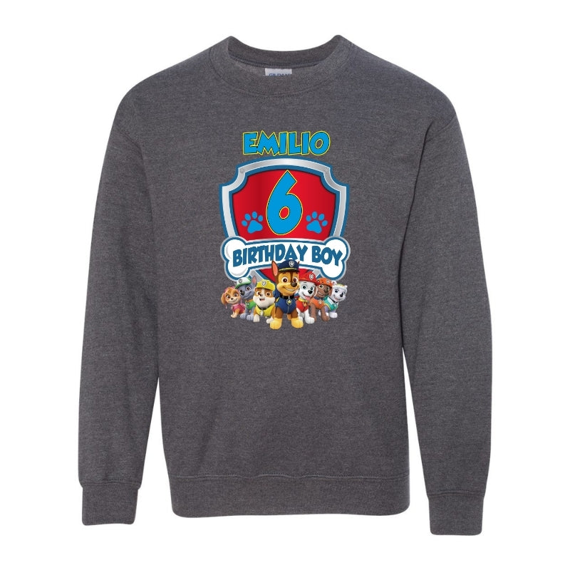 Kids Unisex Sweatshirt For Birthday Patrol