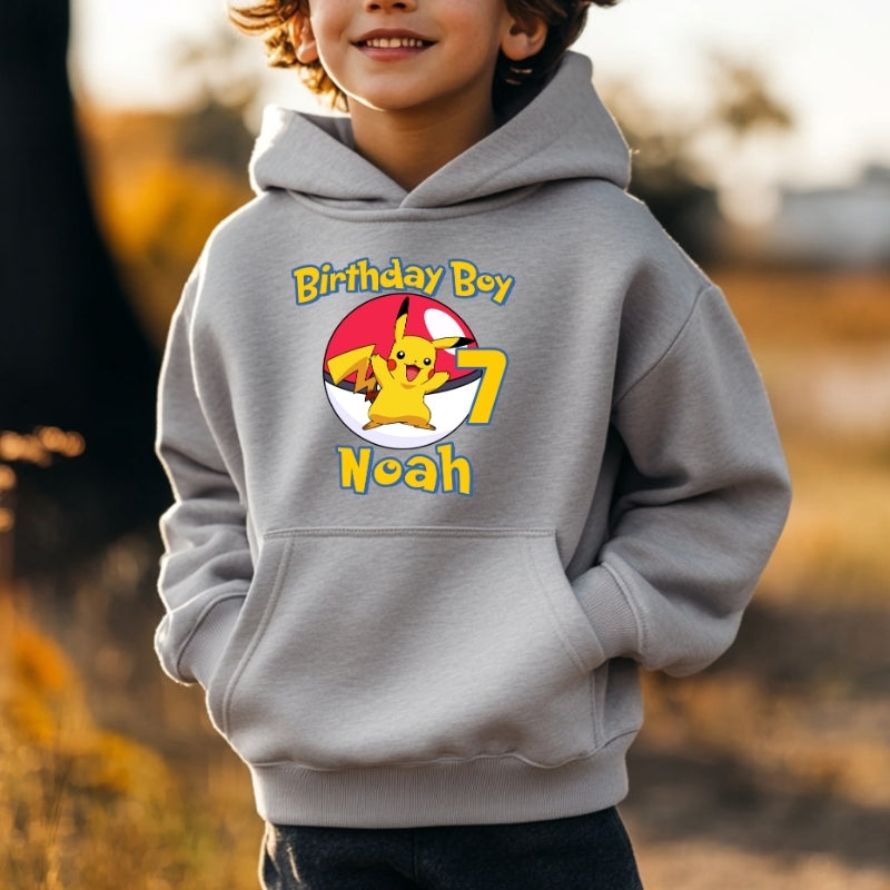 Kids Unisex Hoodie For Birthday Pokemon