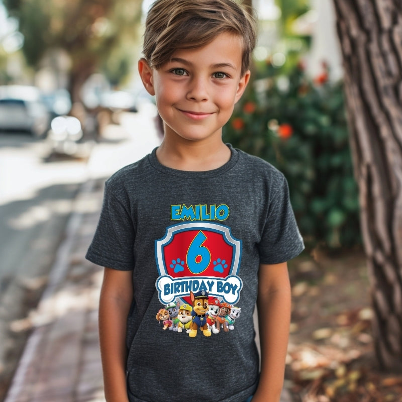 Kids Unisex Tshirt For Birthday Patrol