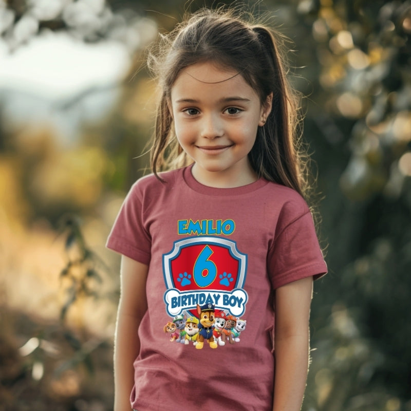 Kids Unisex Tshirt For Birthday Patrol