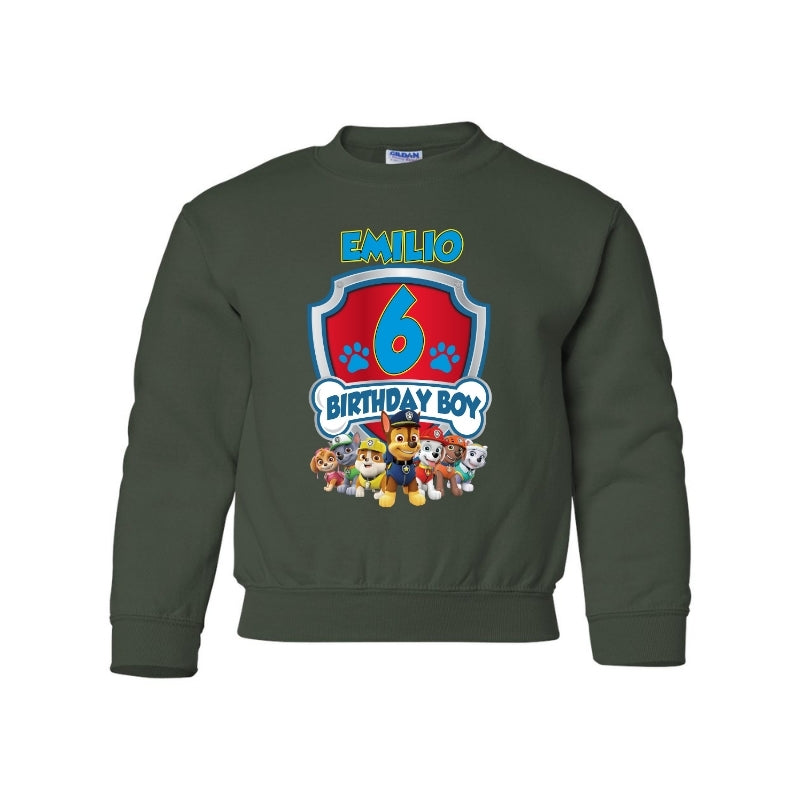 Kids Unisex Sweatshirt For Birthday Patrol