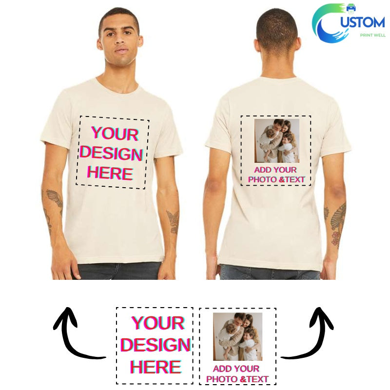 Customize Bella Canvas Tee with your own Photo, Logo or Text