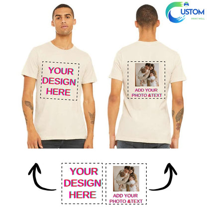 Customize Bella Canvas Tee with your own Photo, Logo or Text