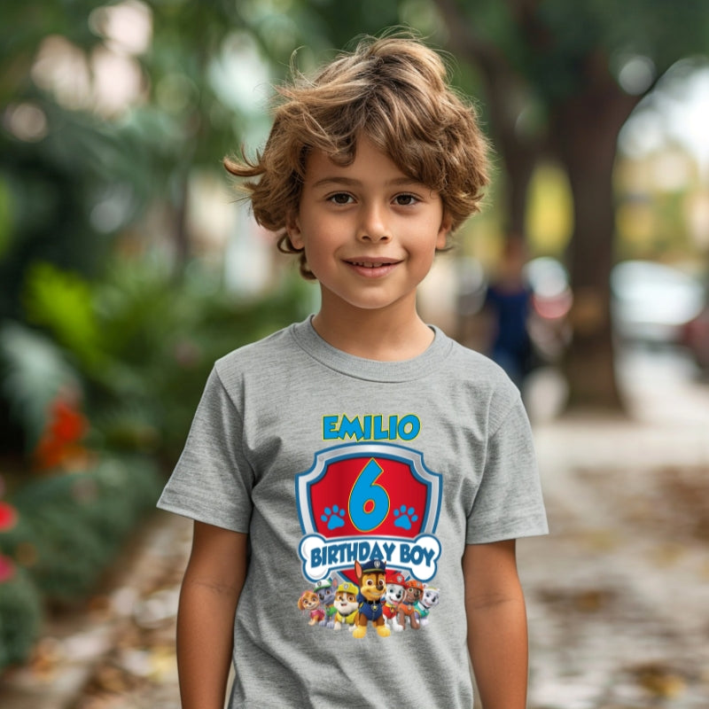 Kids Unisex Tshirt For Birthday Patrol