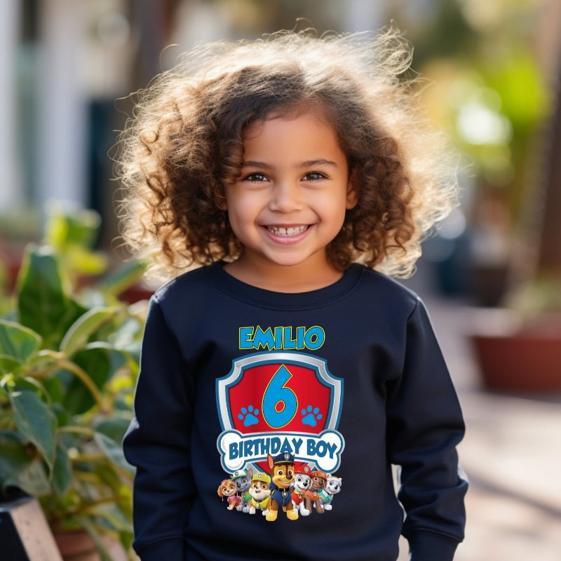 Kids Unisex Sweatshirt For Birthday Patrol