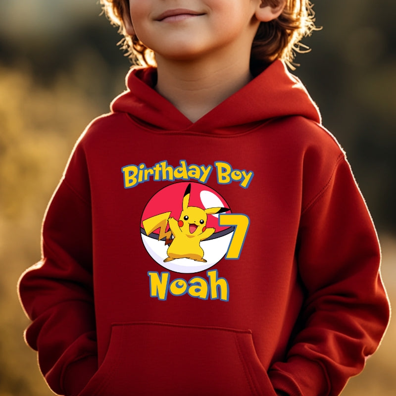 Kids Unisex Hoodie For Birthday Pokemon