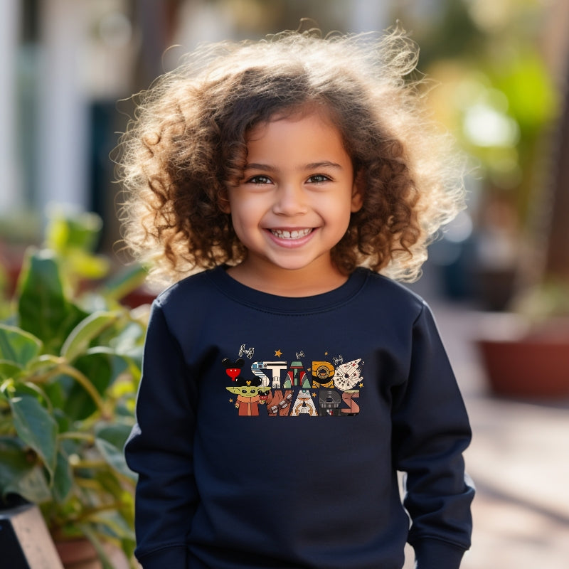 Kids Unisex Sweatshirt For Disney Star Wars