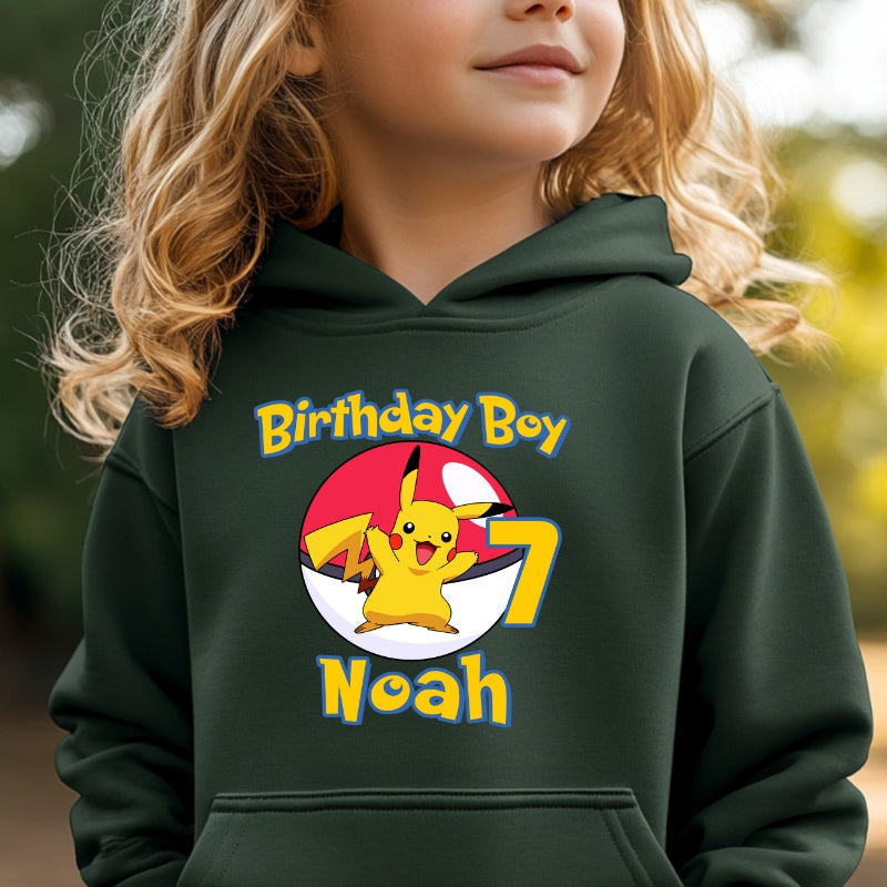 Kids Unisex Hoodie For Birthday Pokemon