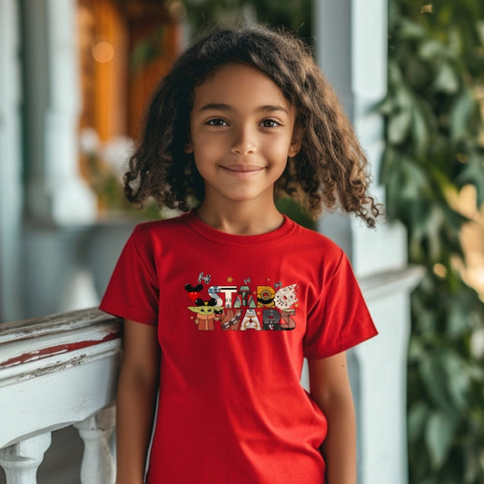 Kids Unisex Tshirt For Disney Star wars