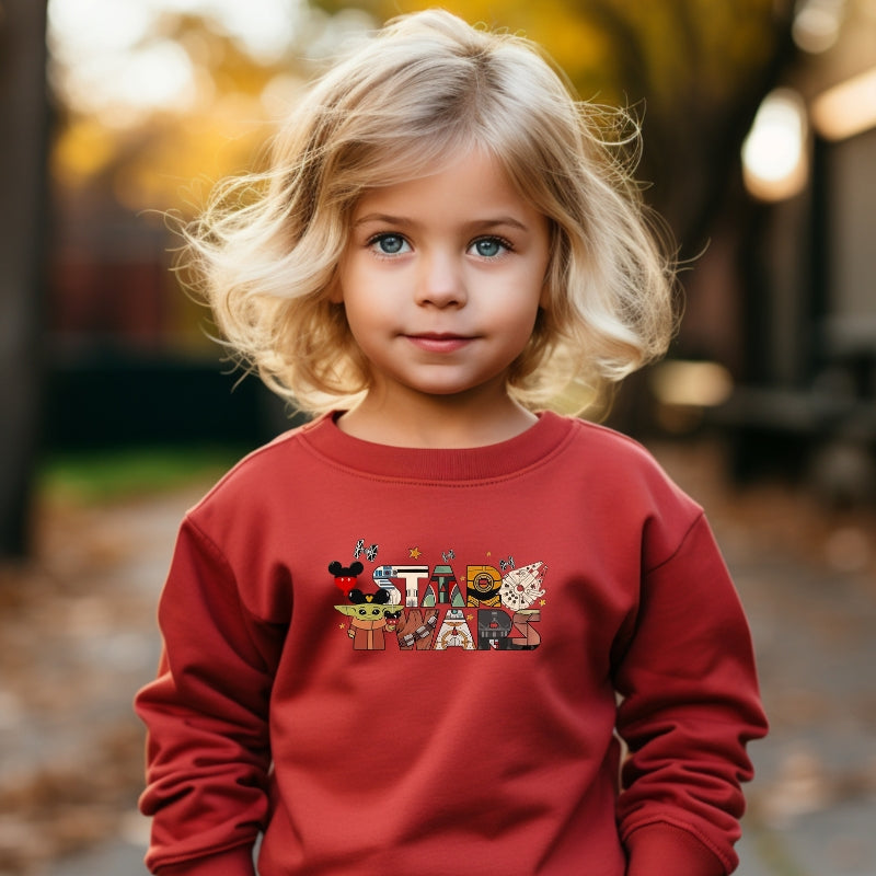 Kids Unisex Sweatshirt For Disney Star Wars