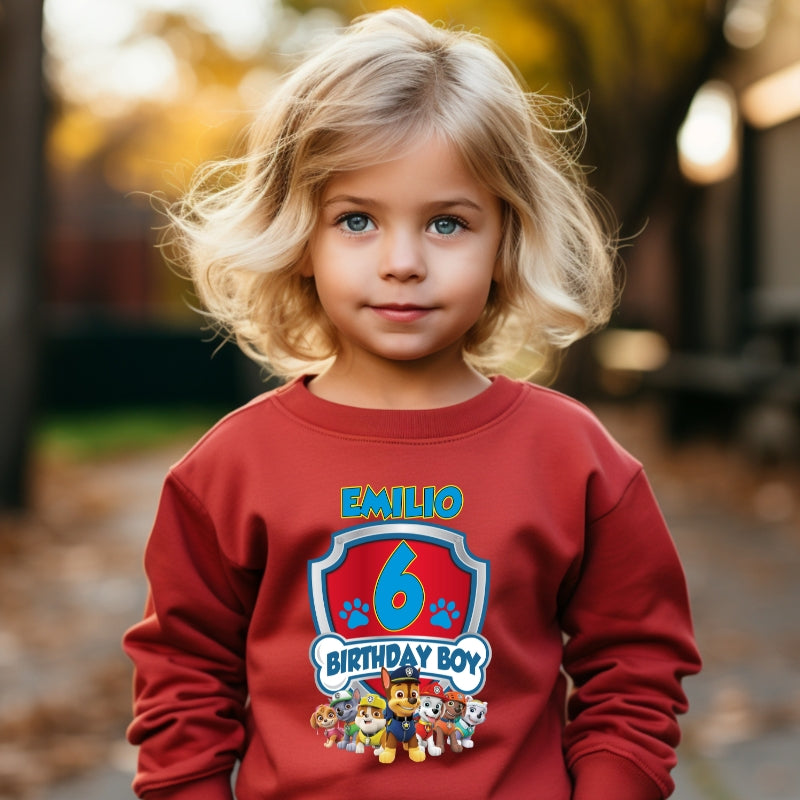 Kids Unisex Sweatshirt For Birthday Patrol