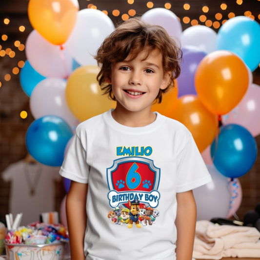 Kids Unisex Tshirt For Birthday Patrol