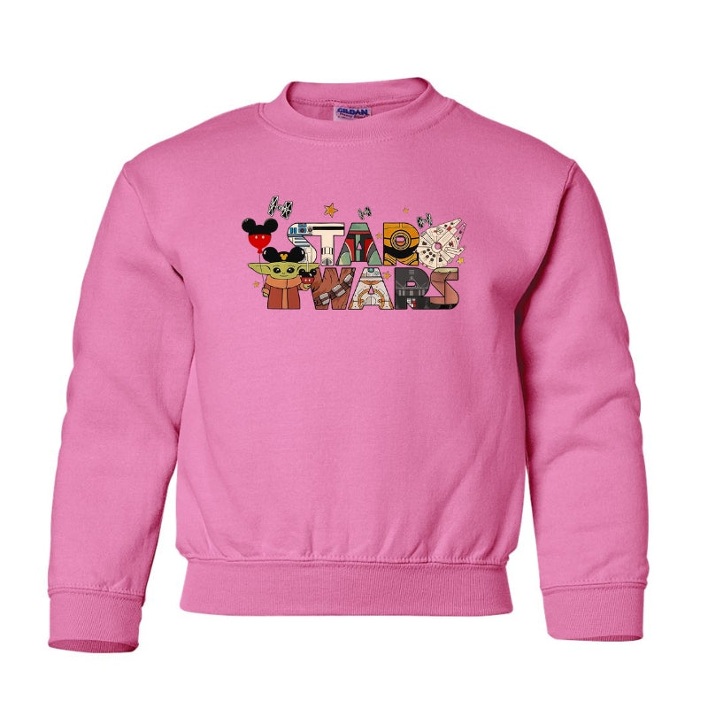 Kids Unisex Sweatshirt For Disney Star Wars