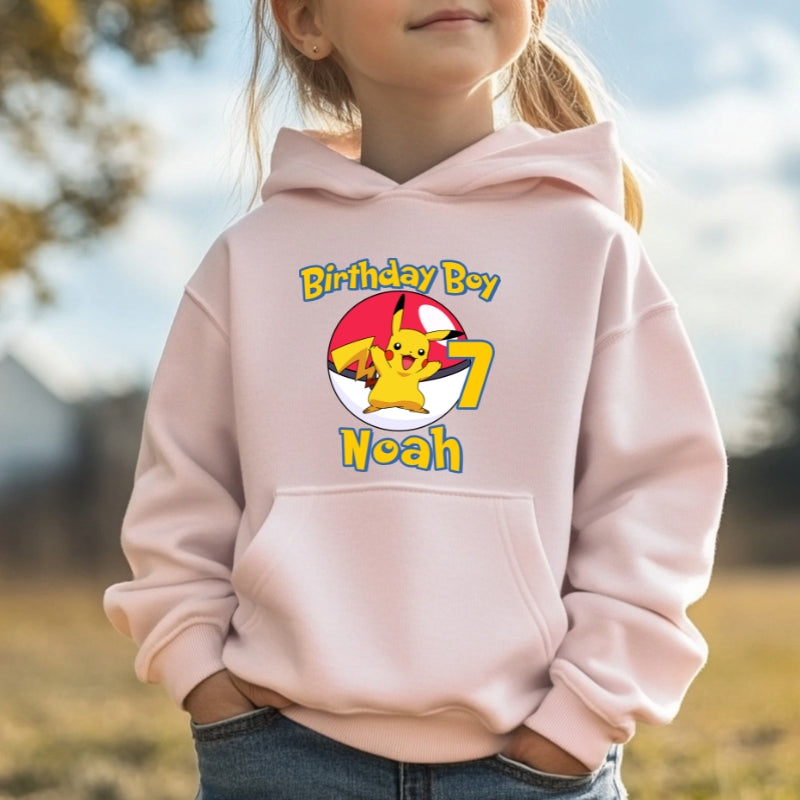 Kids Unisex Hoodie For Birthday Pokemon