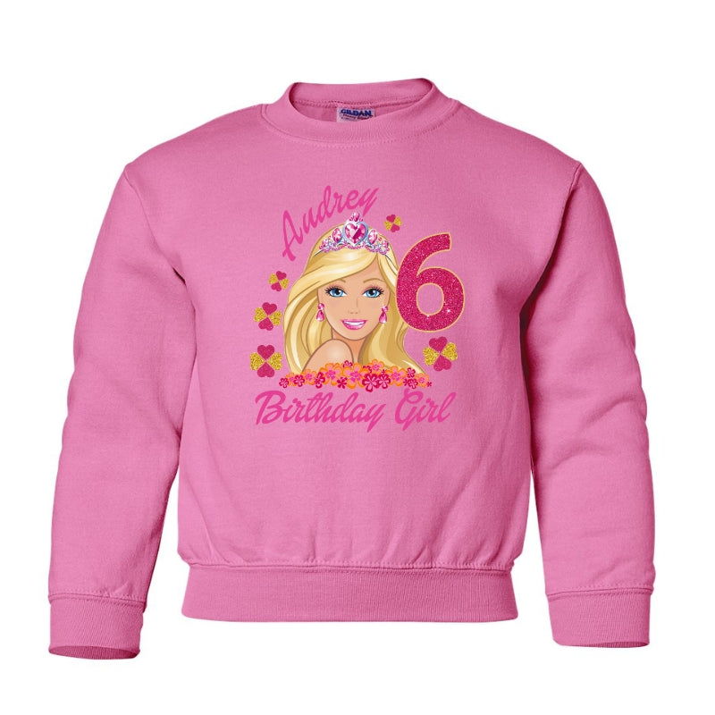 Kids Unisex Sweatshirt For Birthday Barbie