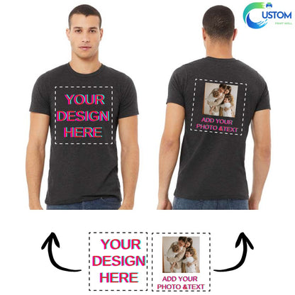 Customize Bella Canvas Tee with your own Photo, Logo or Text