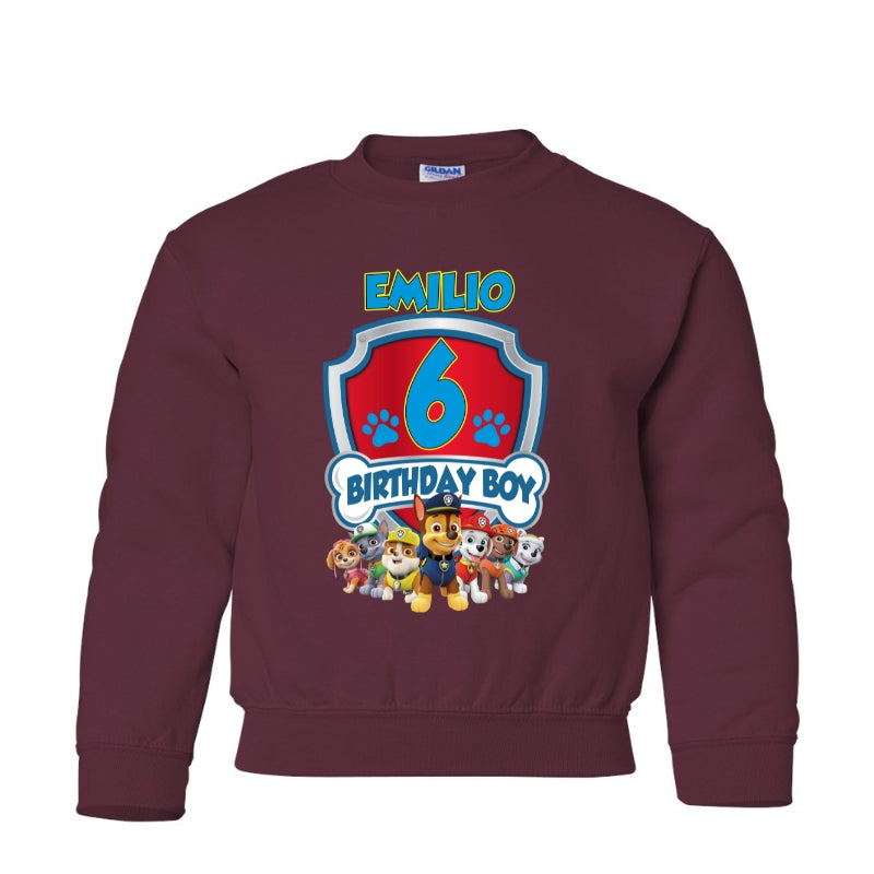 Kids Unisex Sweatshirt For Birthday Patrol