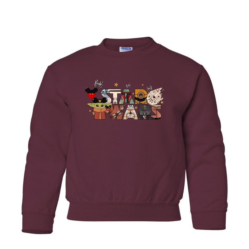 Kids Unisex Sweatshirt For Disney Star Wars